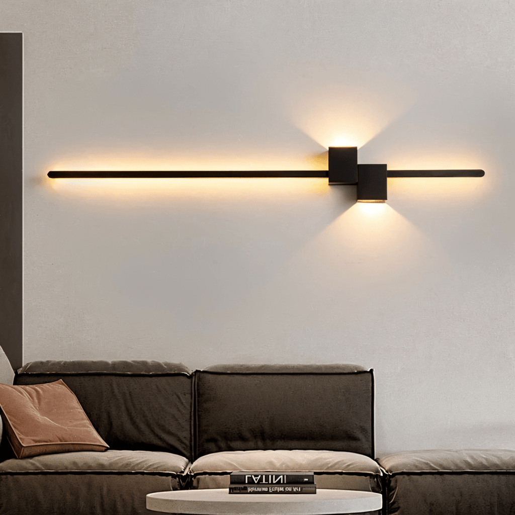 Applique murale LED minimaliste AeroLine pour salons luxueux à l’ambiance moderne
