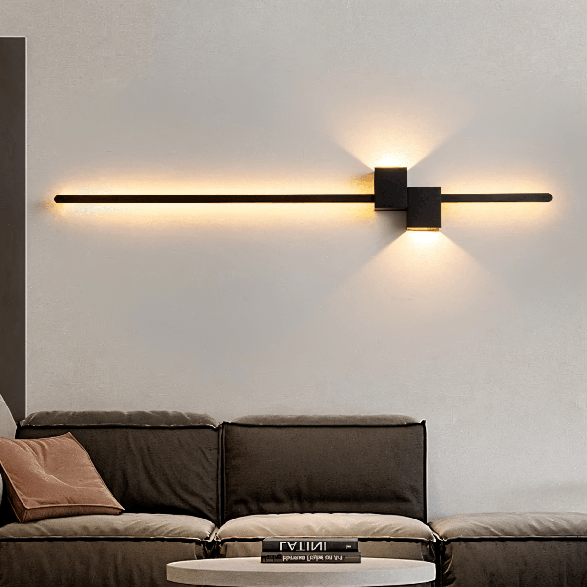 Applique murale LED minimaliste AeroLine pour salons luxueux à l’ambiance moderne