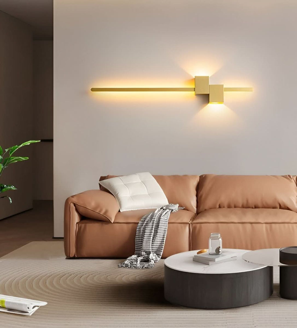 Applique murale LED minimaliste AeroLine pour salons luxueux à l’ambiance moderne
