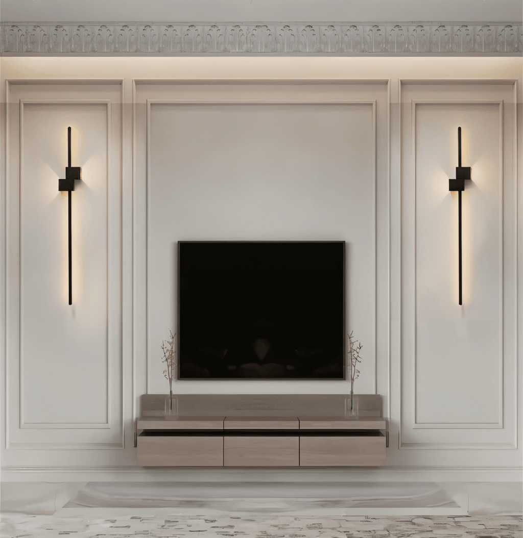 Applique murale LED minimaliste AeroLine pour salons luxueux à l’ambiance moderne
