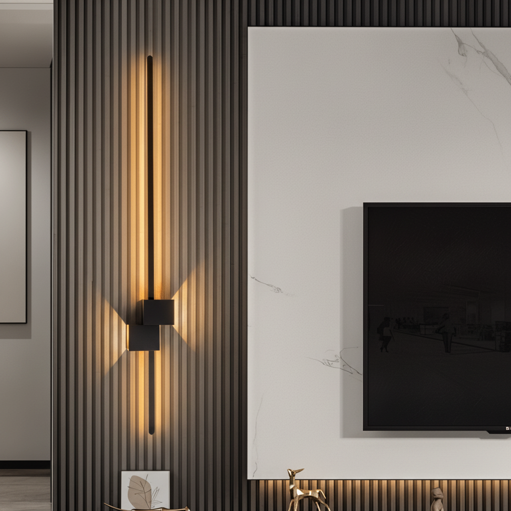 Modern atmosfer için minimalist LED duvar lambası