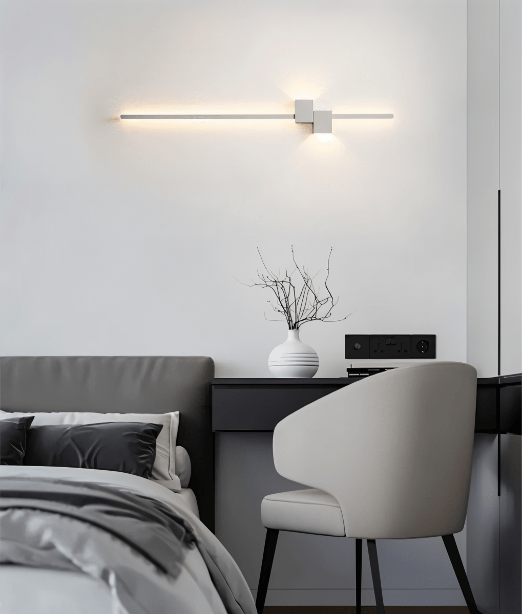 Applique murale LED minimaliste AeroLine pour salons luxueux à l’ambiance moderne