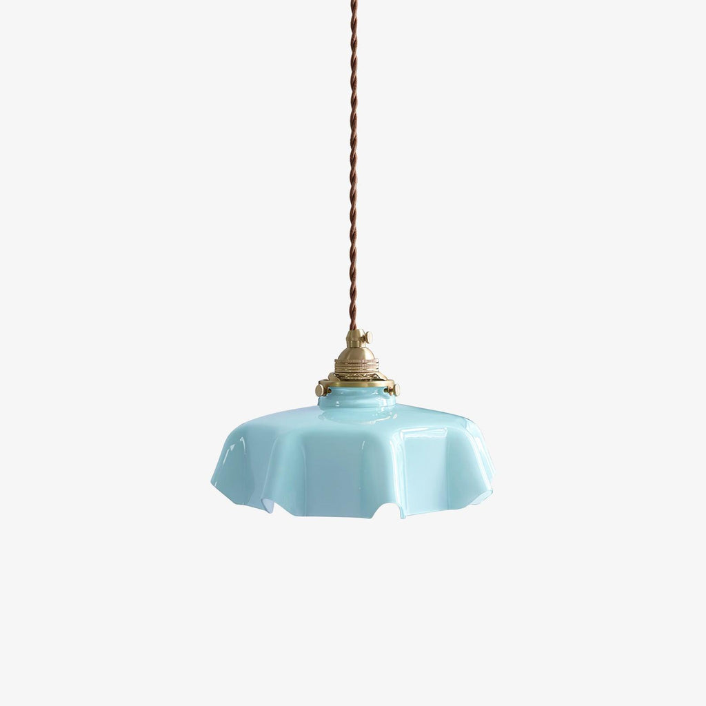 Fransk blomstertaklampa – radiell kronbladsformad kupol, Ø 25 cm