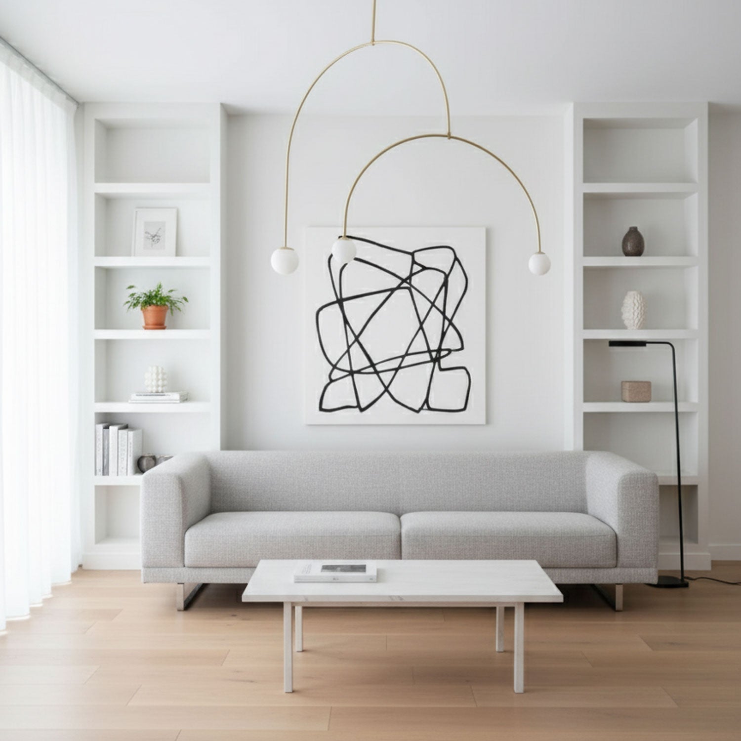 Minimalistische mobile Deckenleuchte – hängende Pendelleuchte