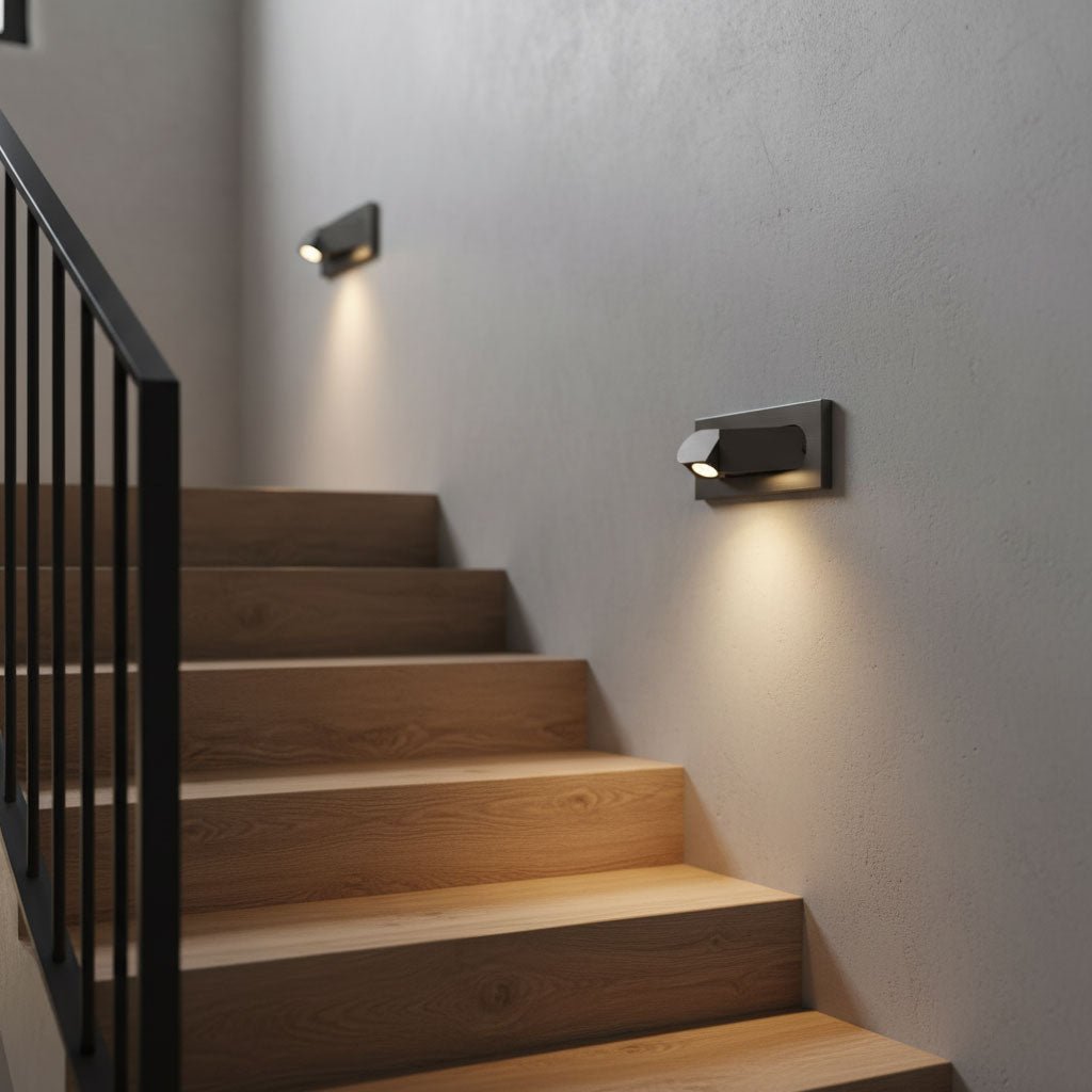 Lampada da lettura LED moderna da comodino — Interruttore a pressione nascosto