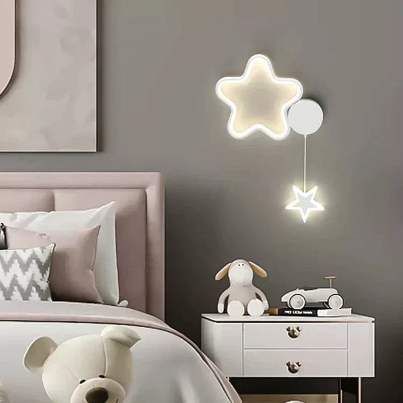 Lampe murale Étoile Lune Nuage Havre de Nébuleuse pour Décoration de Chambre