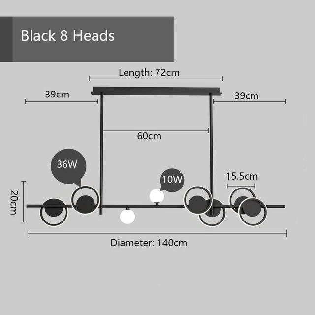 Skandinavischer LED-Kronleuchter | Orntli