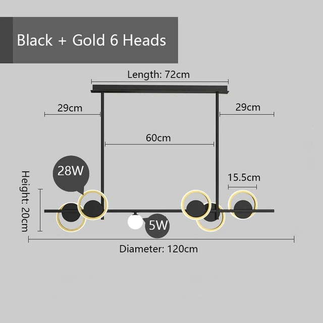 Skandinavischer LED-Kronleuchter | Orntli