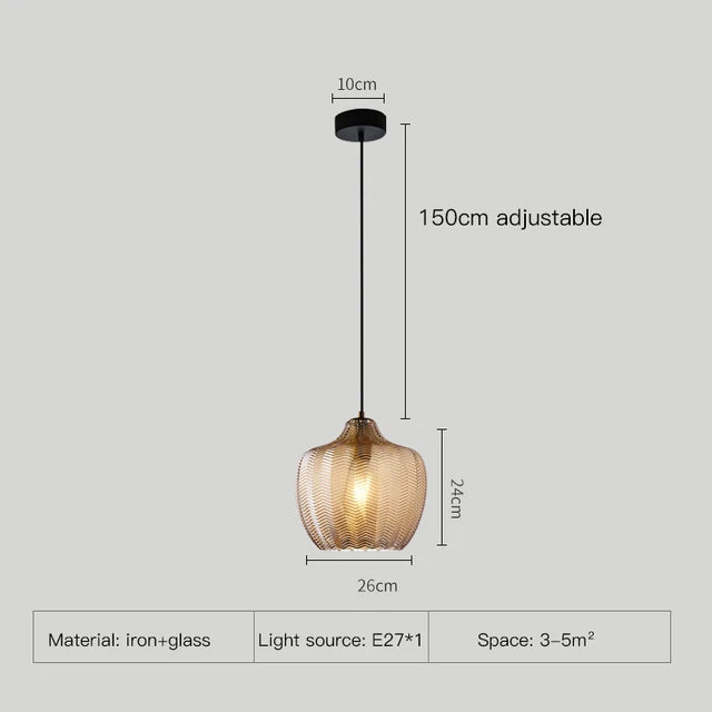 Lampu Gantung Kaca Mona