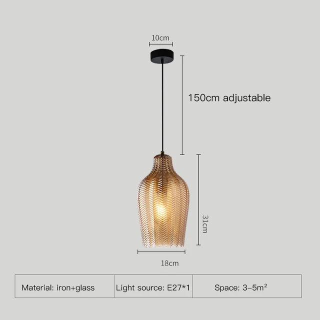 Lampu Gantung Kaca Mona