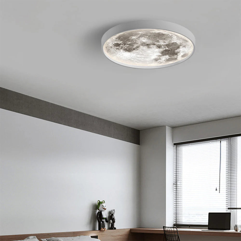 Arisha moderne loftslampe til direkte montering - sort/hvid finish