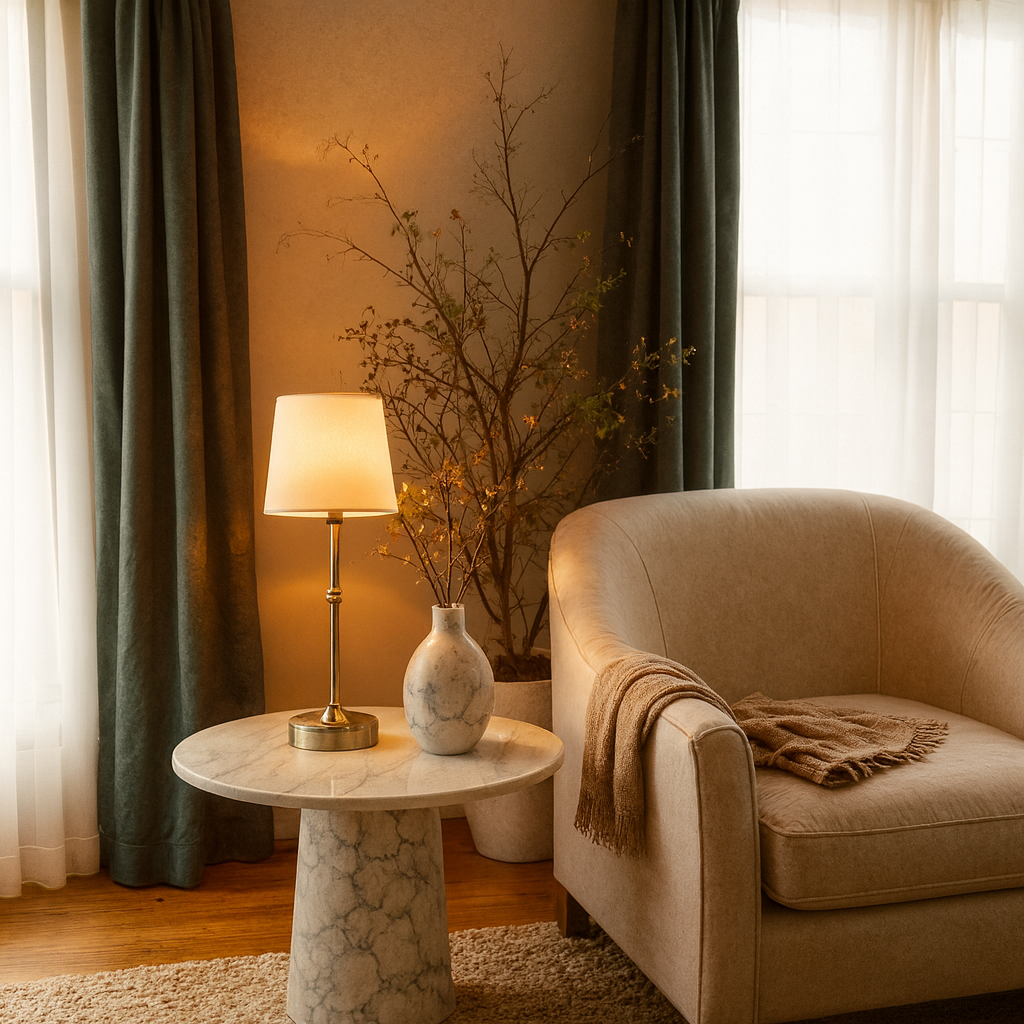 ModernGlow LED bordlampe med trådløs USB C-lading