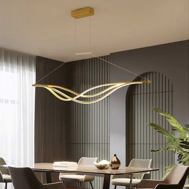 LumiArc Curved LED Pendant Light | Orntli