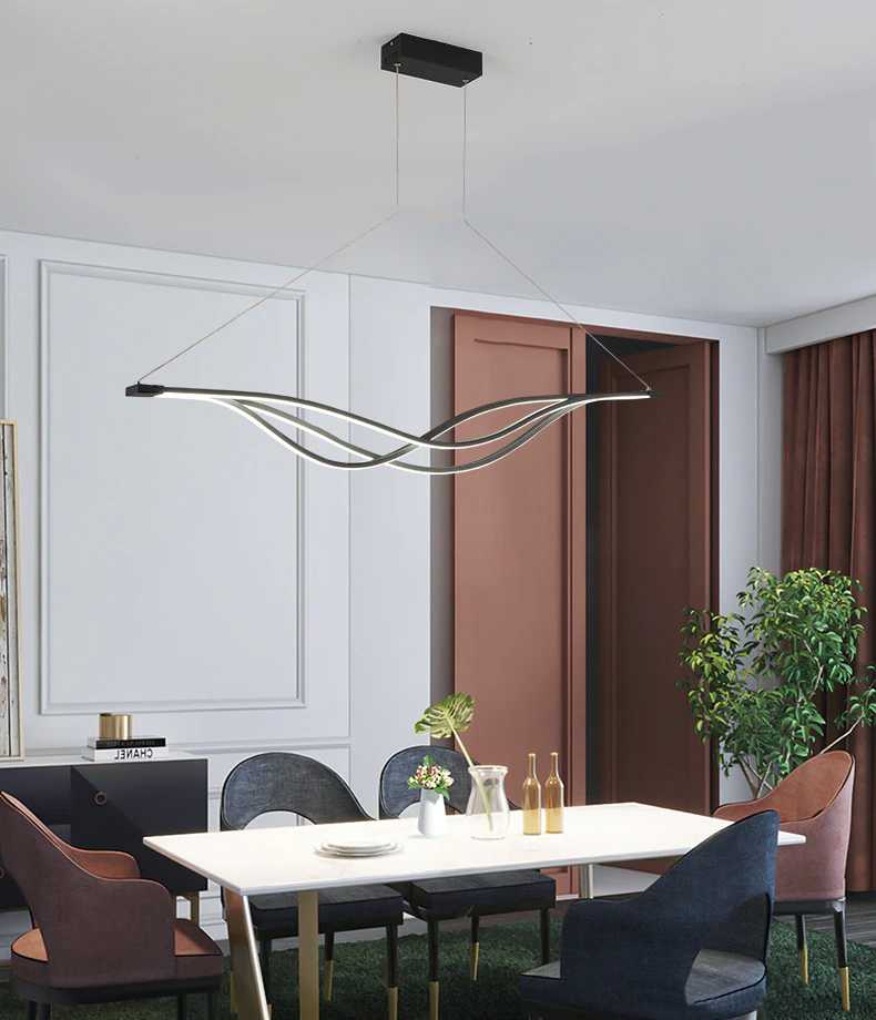 LumiArc Curved LED Pendant Light | Orntli