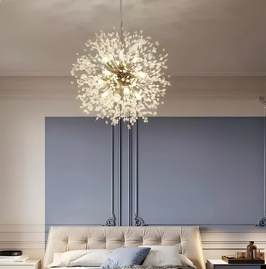 Asteria | Kristályrobbanás csillár, modern hangsúlyos függeszték lámpa | Orntli