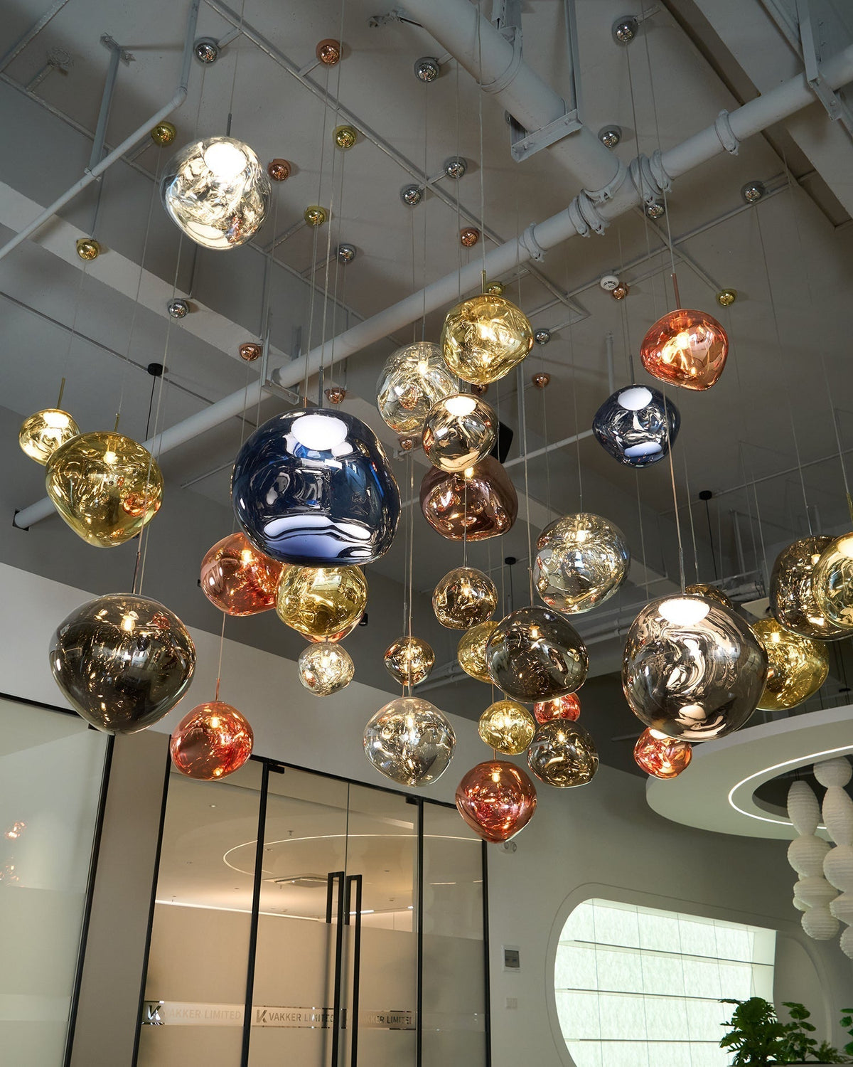 Lampada a sospensione Solara - Composizione scultorea irregolare