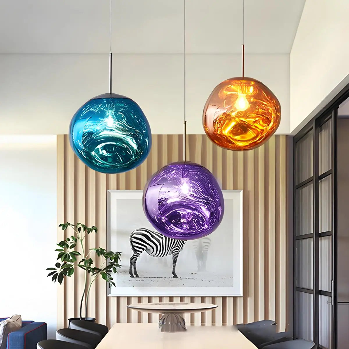 מנורת תלייה מודרנית מלבנית לחדר אוכל - Orntli