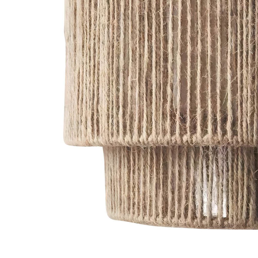 Averon fém és természetes kötél függeszték LED-del