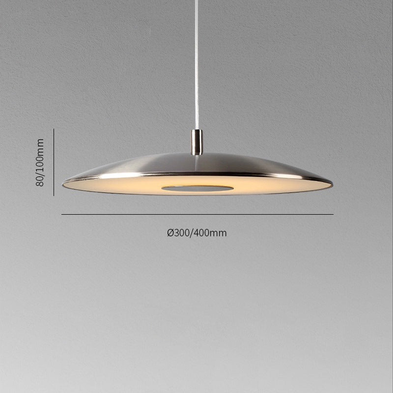 Nordic Modern LED Pendant Light in Iron and Nickel by Lumenor