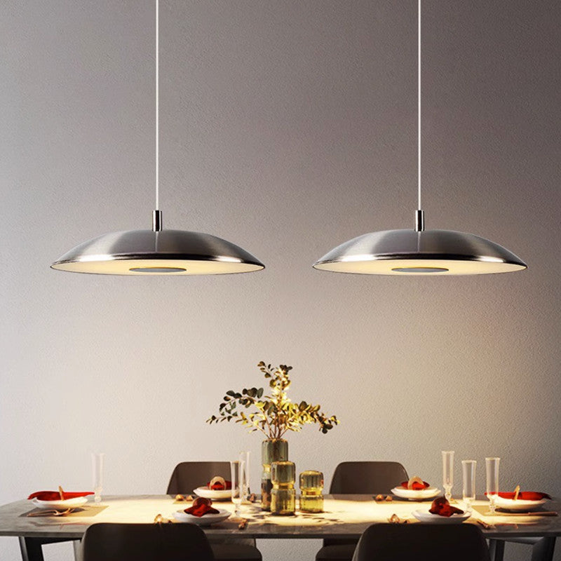 Nordic Modern LED Pendant Light in Iron and Nickel by Lumenor