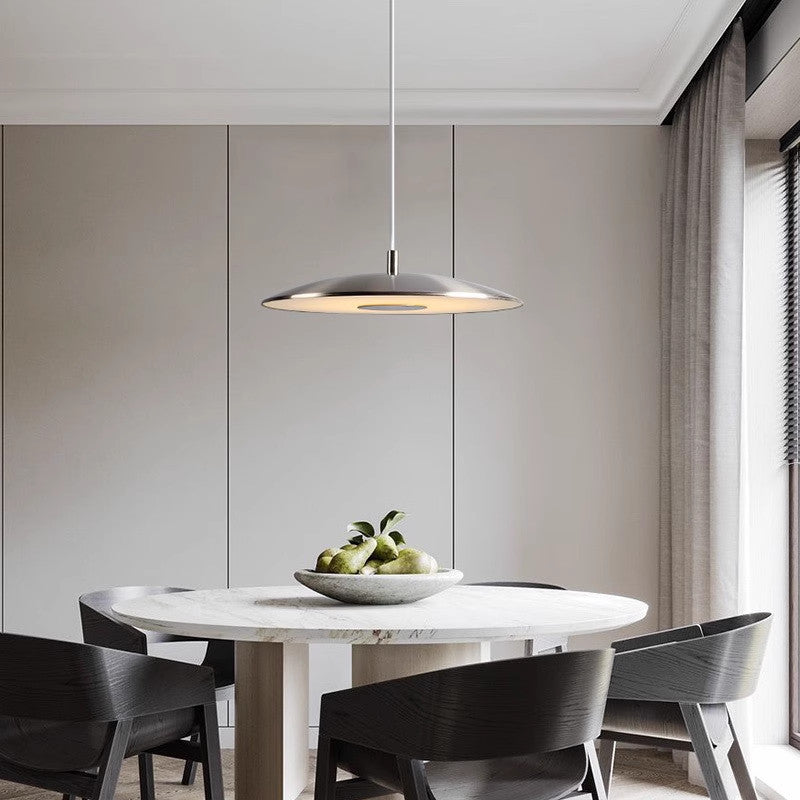 Nordic Modern LED Pendant Light in Iron and Nickel by Lumenor