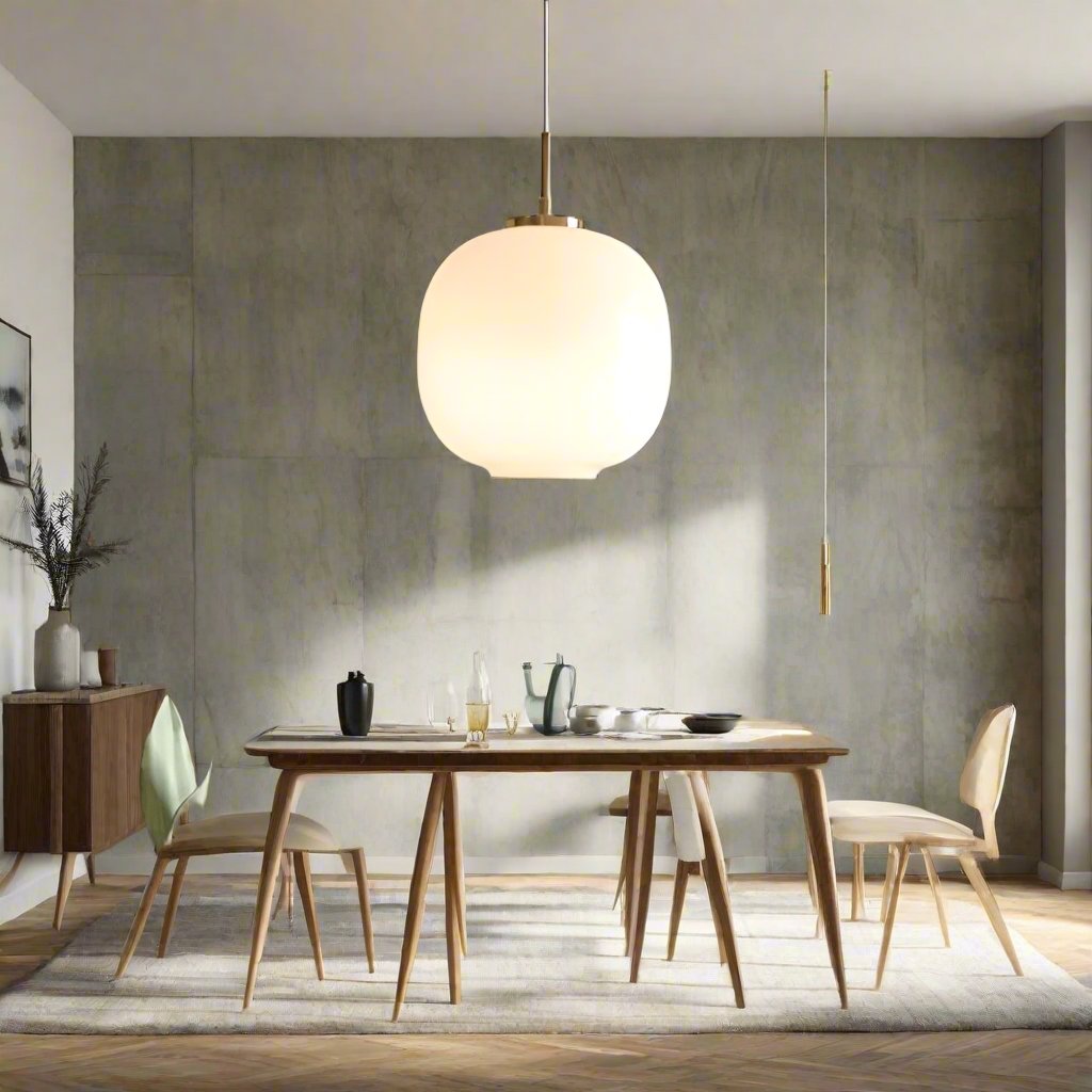 Radihous Modern Nordic Opal Glass Lantern Pendant Light