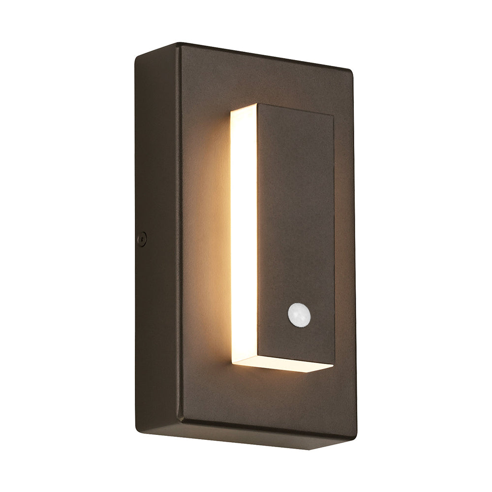גוף תאורה קיר חיצוני מודרני LED עם חיישן תנועה PIR | Orntli