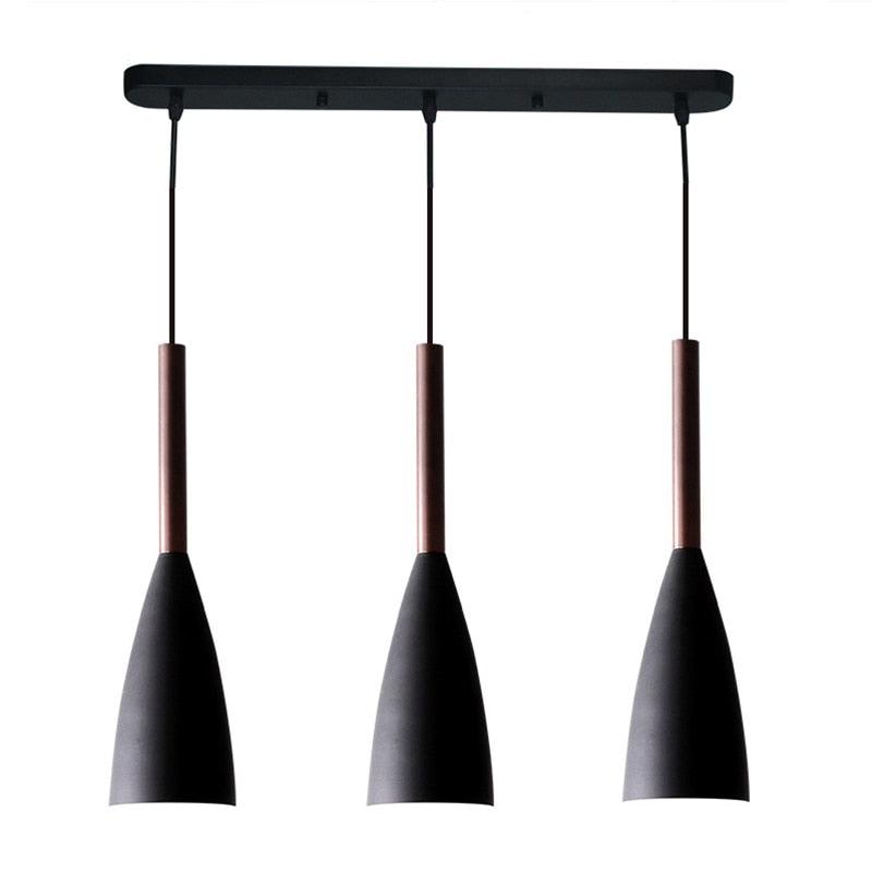 Nordila 3-Light Scandinavian Pendant With Adjustable Cable