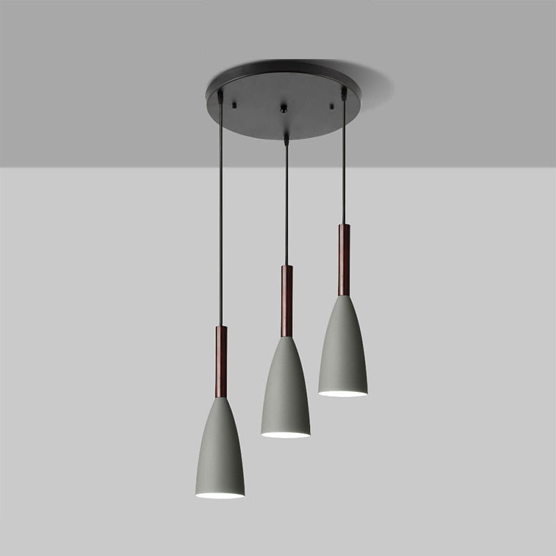Nordila 3-Light Scandinavian Pendant With Adjustable Cable