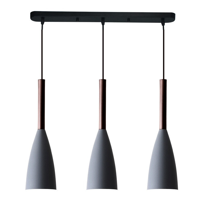 Nordila 3-Light Scandinavian Pendant With Adjustable Cable