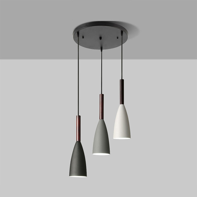 Nordila 3-Light Scandinavian Pendant With Adjustable Cable