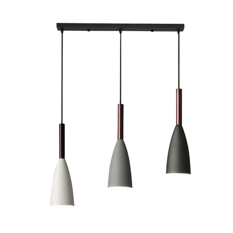 Nordila 3-Light Scandinavian Pendant With Adjustable Cable