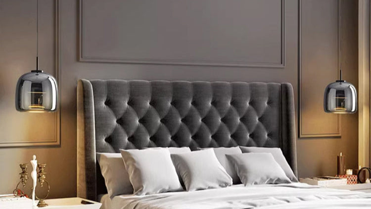 Arden | Fekete füstüveg mennyezeti függeszték, minimalista dizájn | Orntli