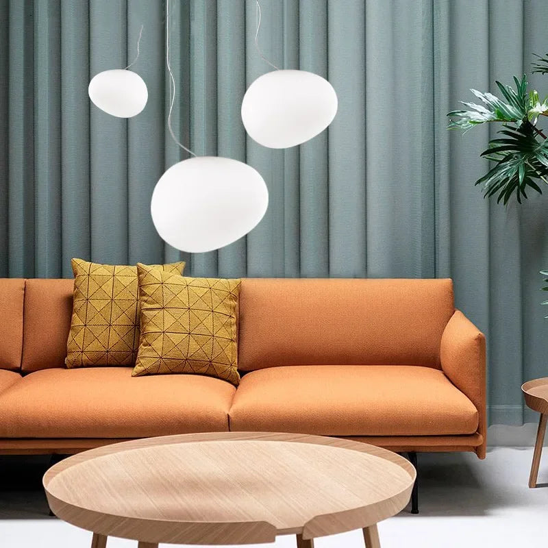 HaloGlow - kulatá závěsná skleněná lampa