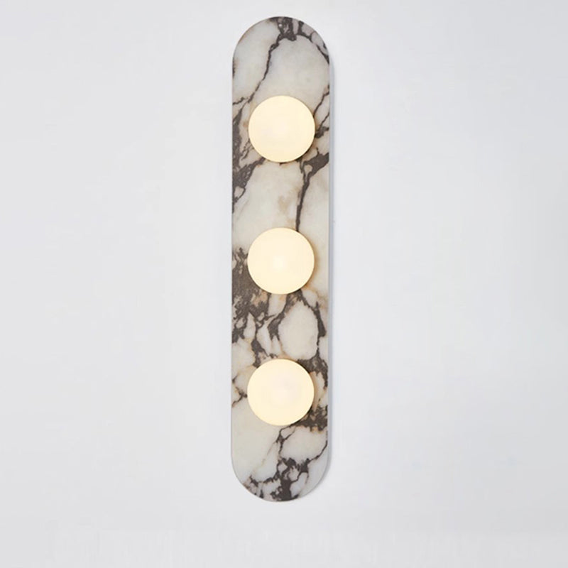 Lampada da parete Domil in marmo — design mid-century