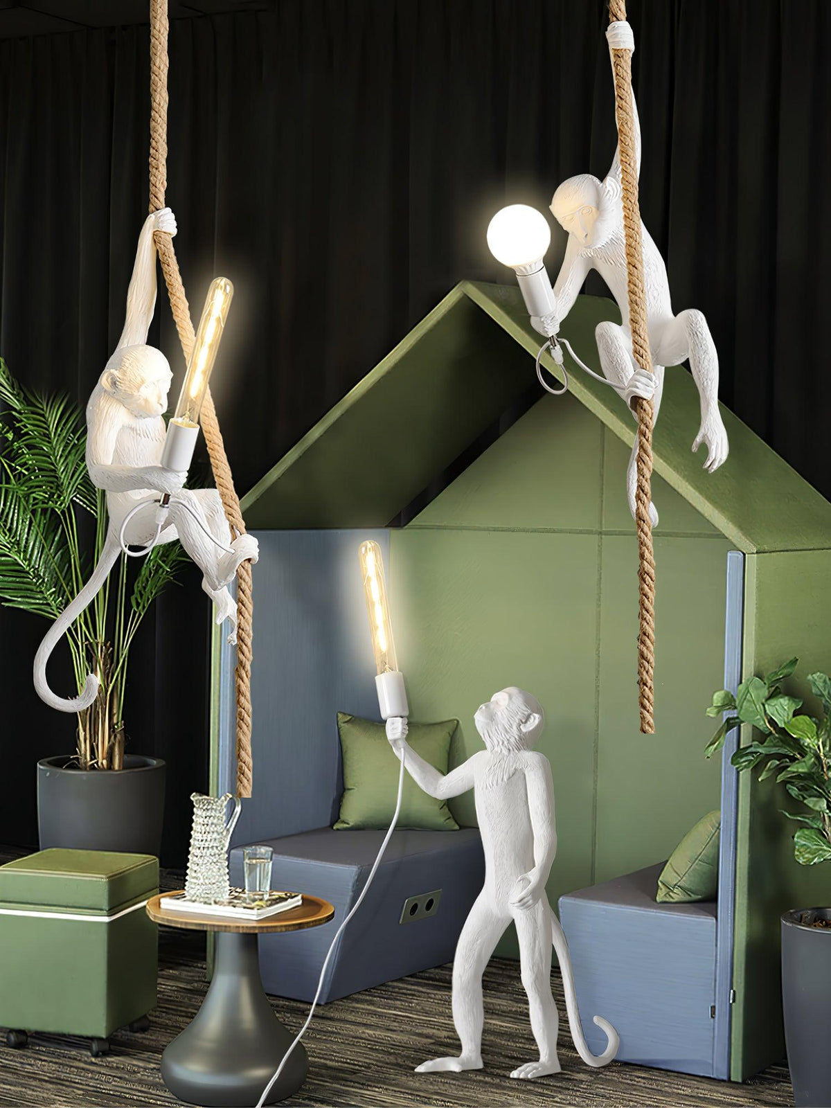 Novelty-Affen-Deckenleuchte – Dekorative Pendelleuchte