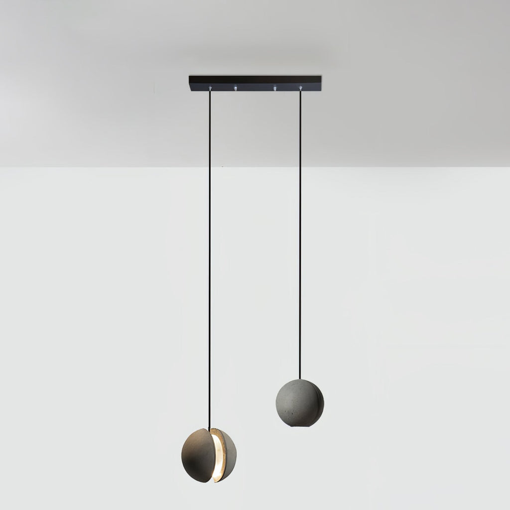 Lámpara colgante de hormigón minimalista Moon – Luz de techo moderna