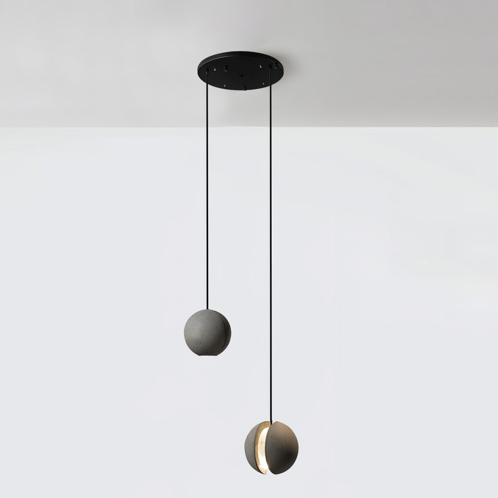 Lámpara colgante de hormigón minimalista Moon – Luz de techo moderna