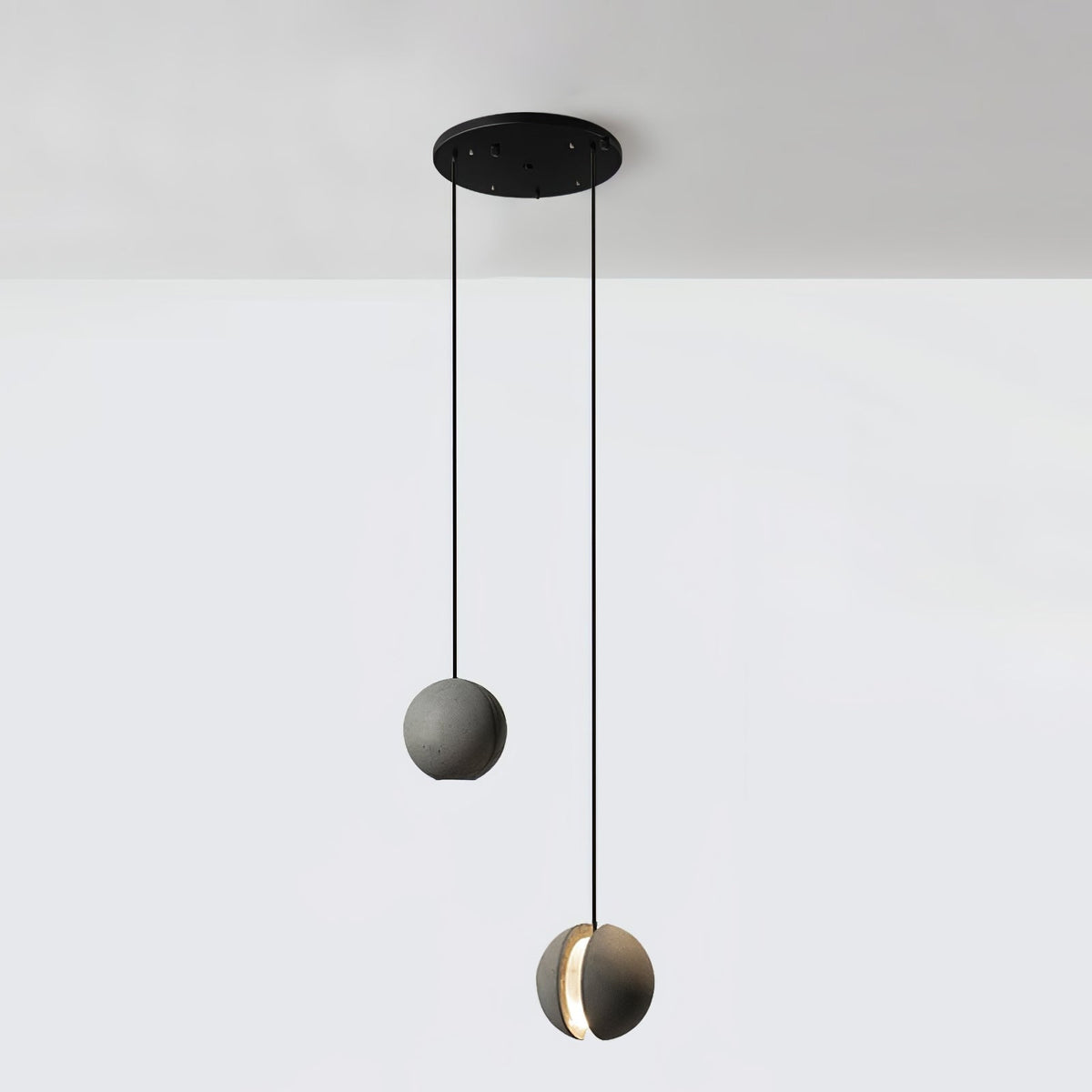 Lámpara colgante de hormigón minimalista Moon – Luz de techo moderna