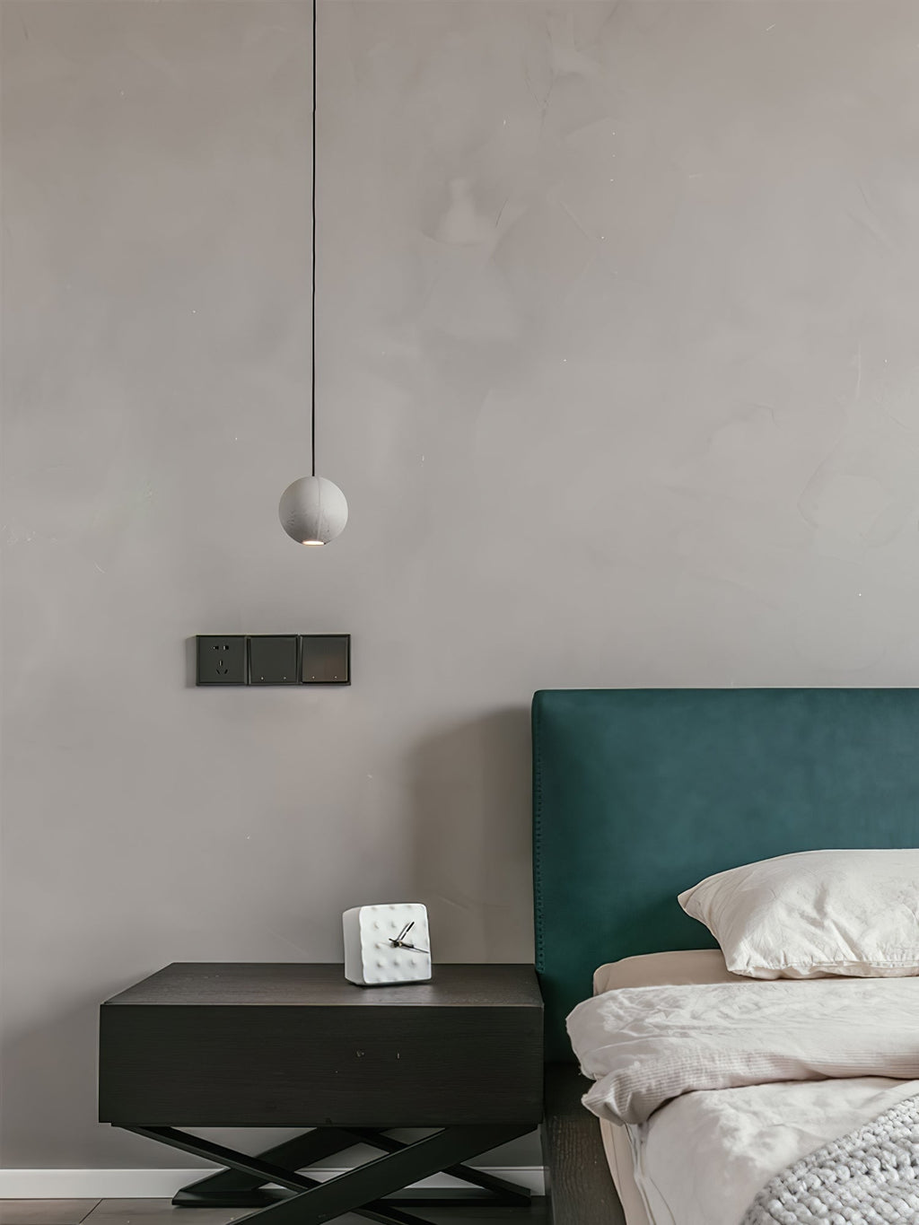Lámpara colgante de hormigón minimalista Moon – Luz de techo moderna