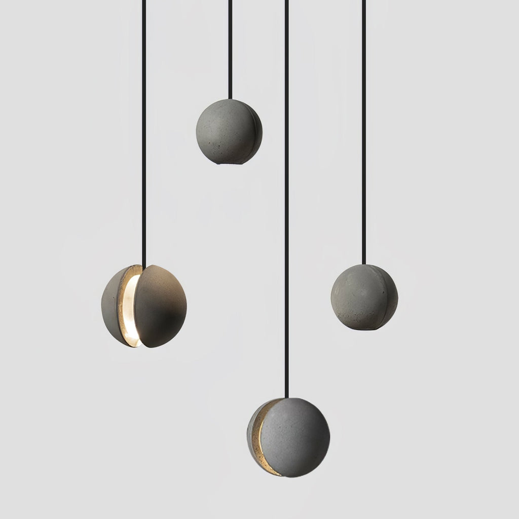 Lámpara colgante de hormigón minimalista Moon – Luz de techo moderna