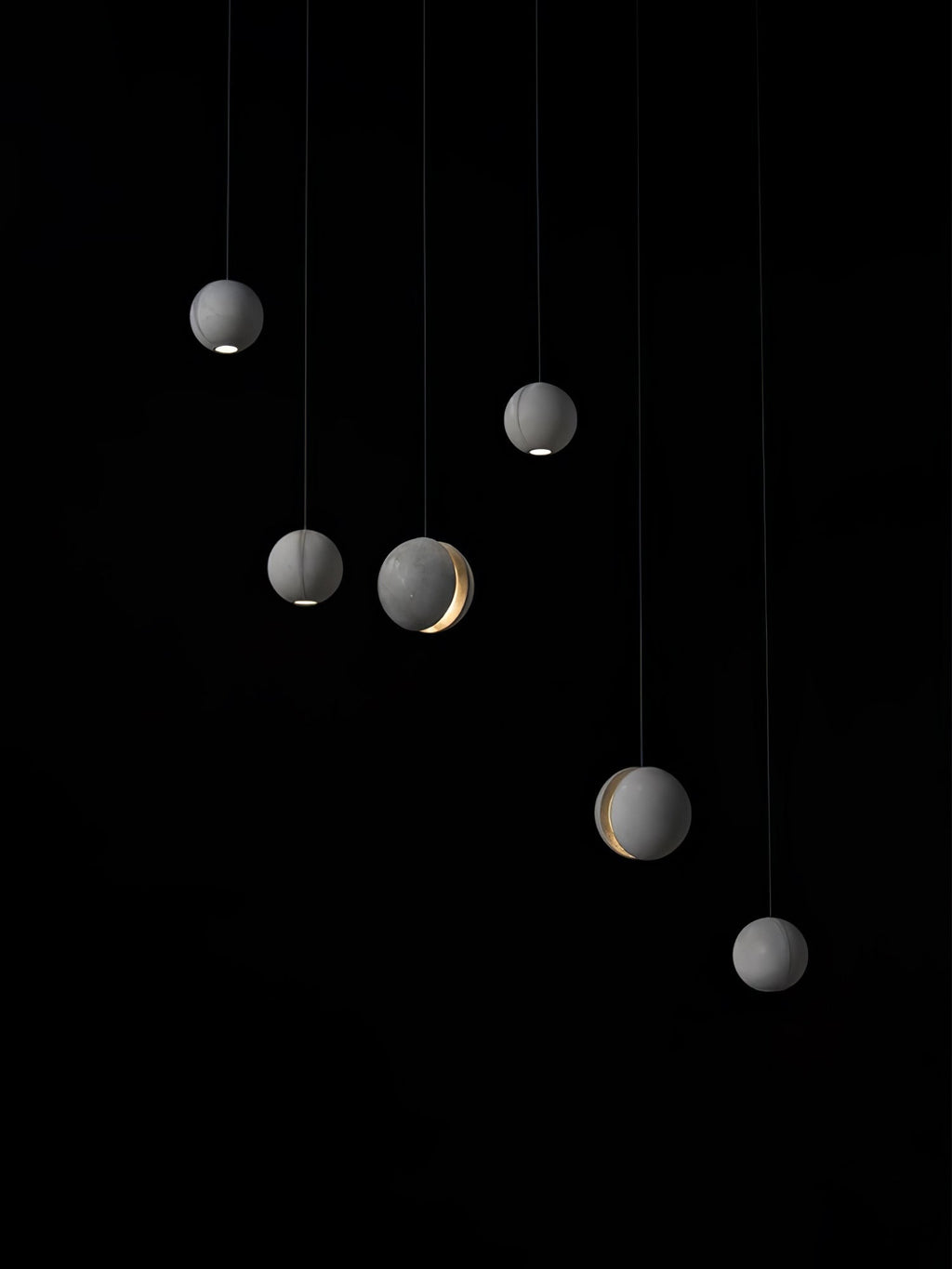 Lámpara colgante de hormigón minimalista Moon – Luz de techo moderna