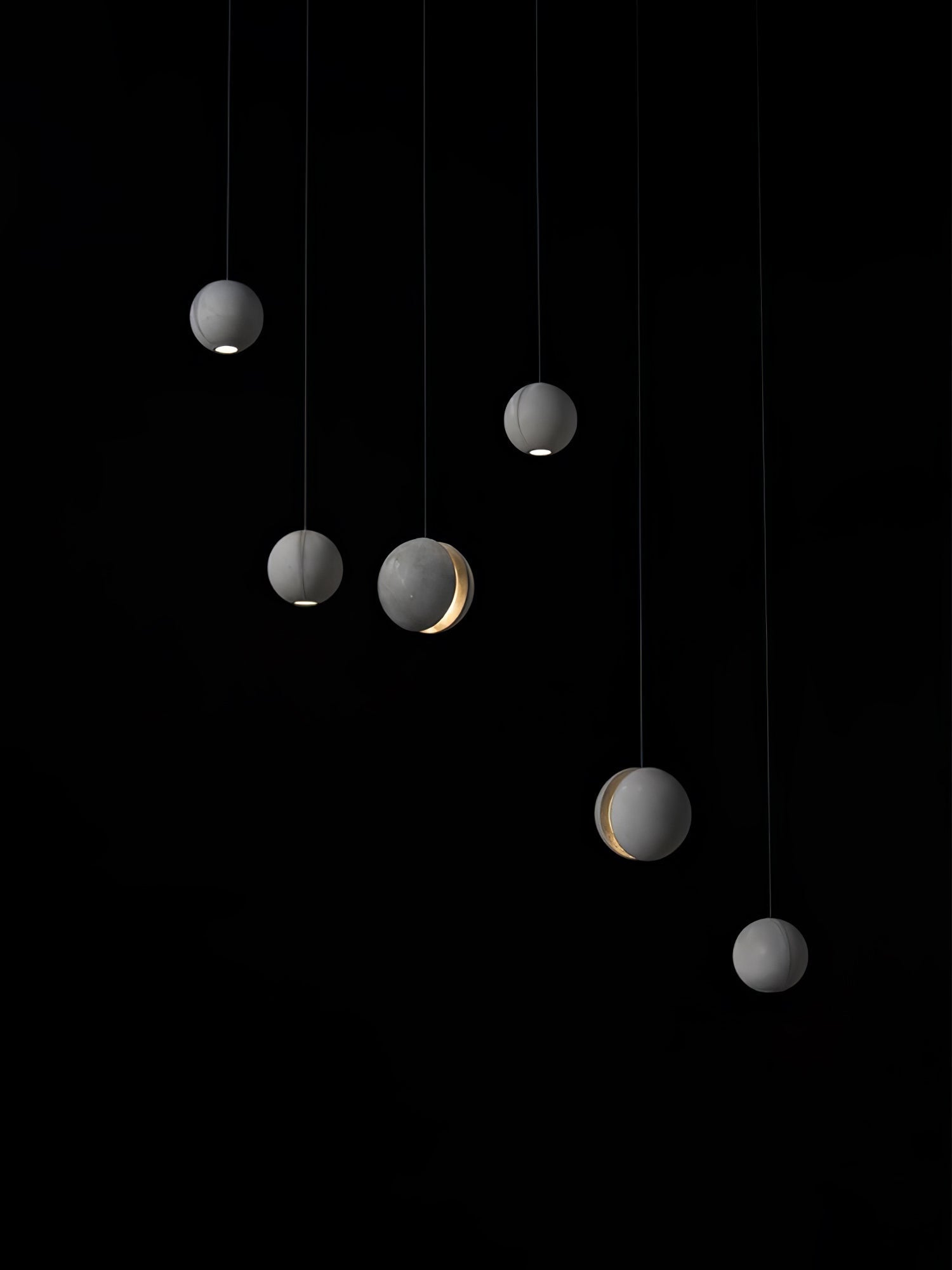 Lámpara colgante de hormigón minimalista Moon – Luz de techo moderna