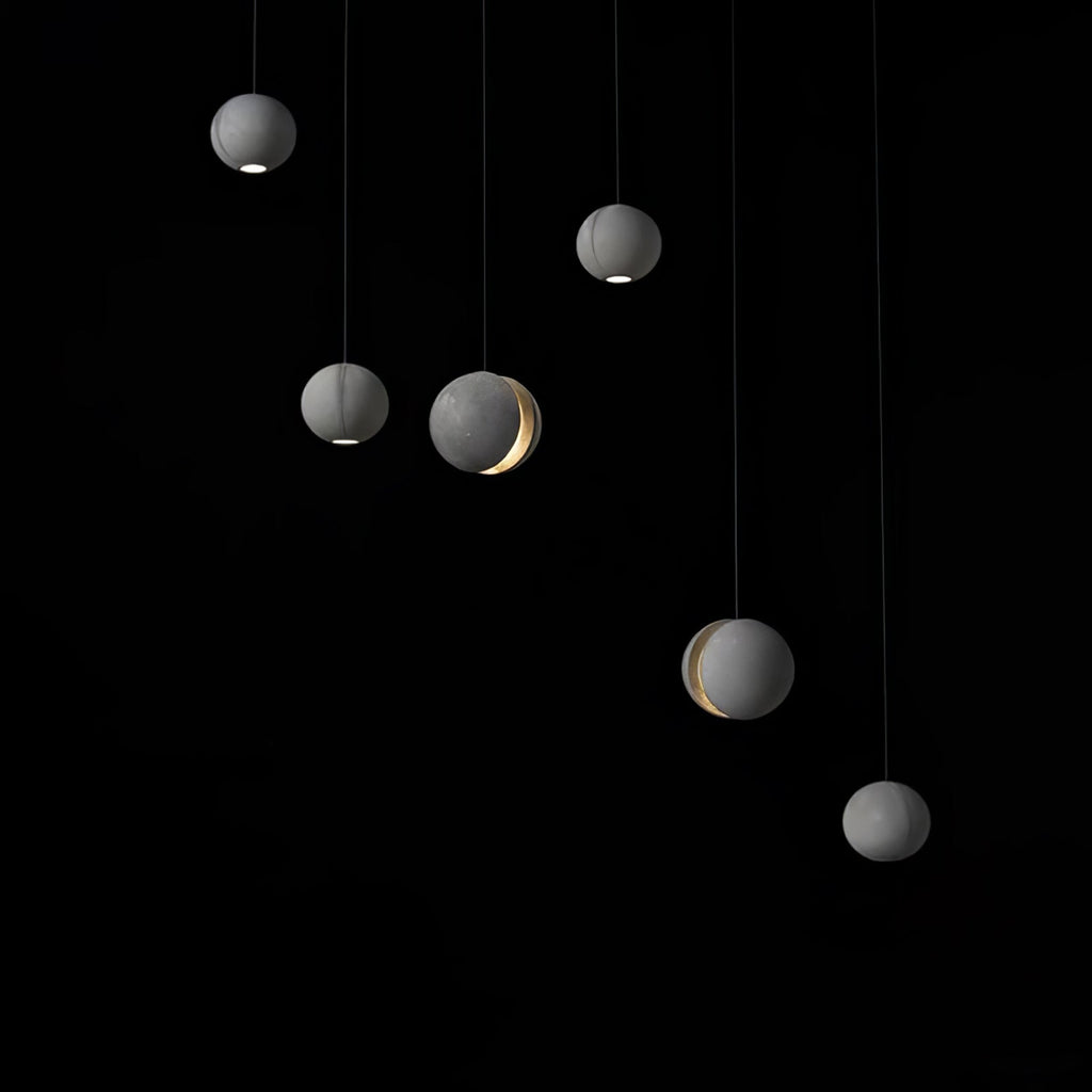 Lámpara colgante de hormigón minimalista Moon – Luz de techo moderna