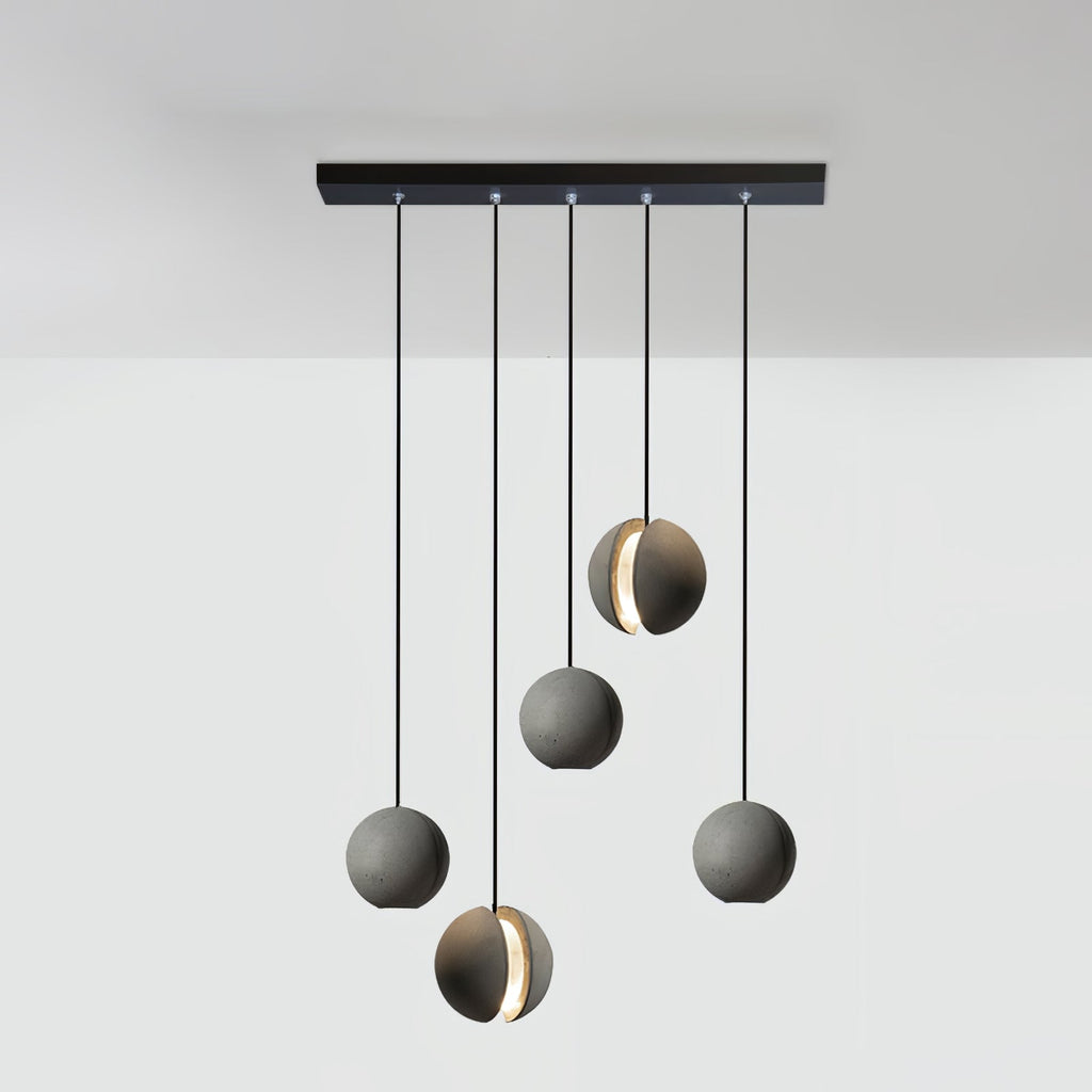 Lámpara colgante de hormigón minimalista Moon – Luz de techo moderna