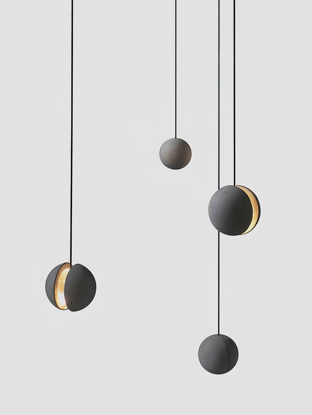 Lámpara colgante de hormigón minimalista Moon – Luz de techo moderna