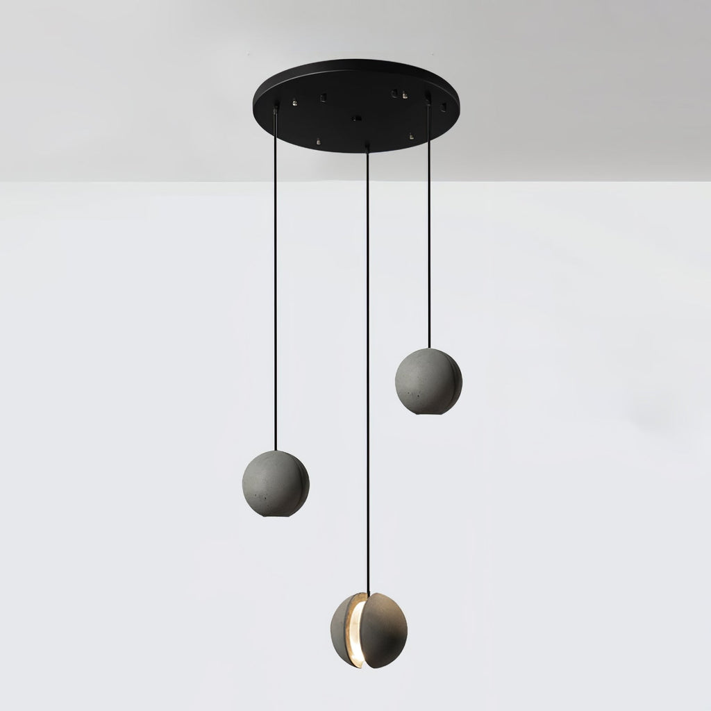 Lámpara colgante de hormigón minimalista Moon – Luz de techo moderna