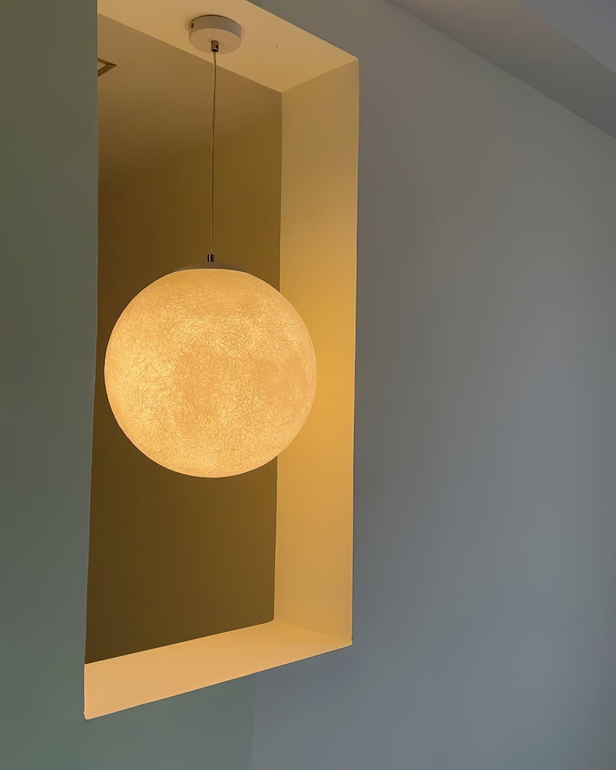 Lunara Moon Pendant Lamp | Modern White Ceiling Light