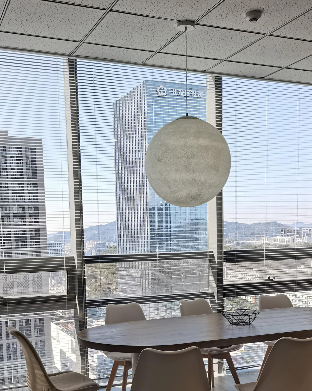 Lunara Moon Pendant Lamp | Modern White Ceiling Light
