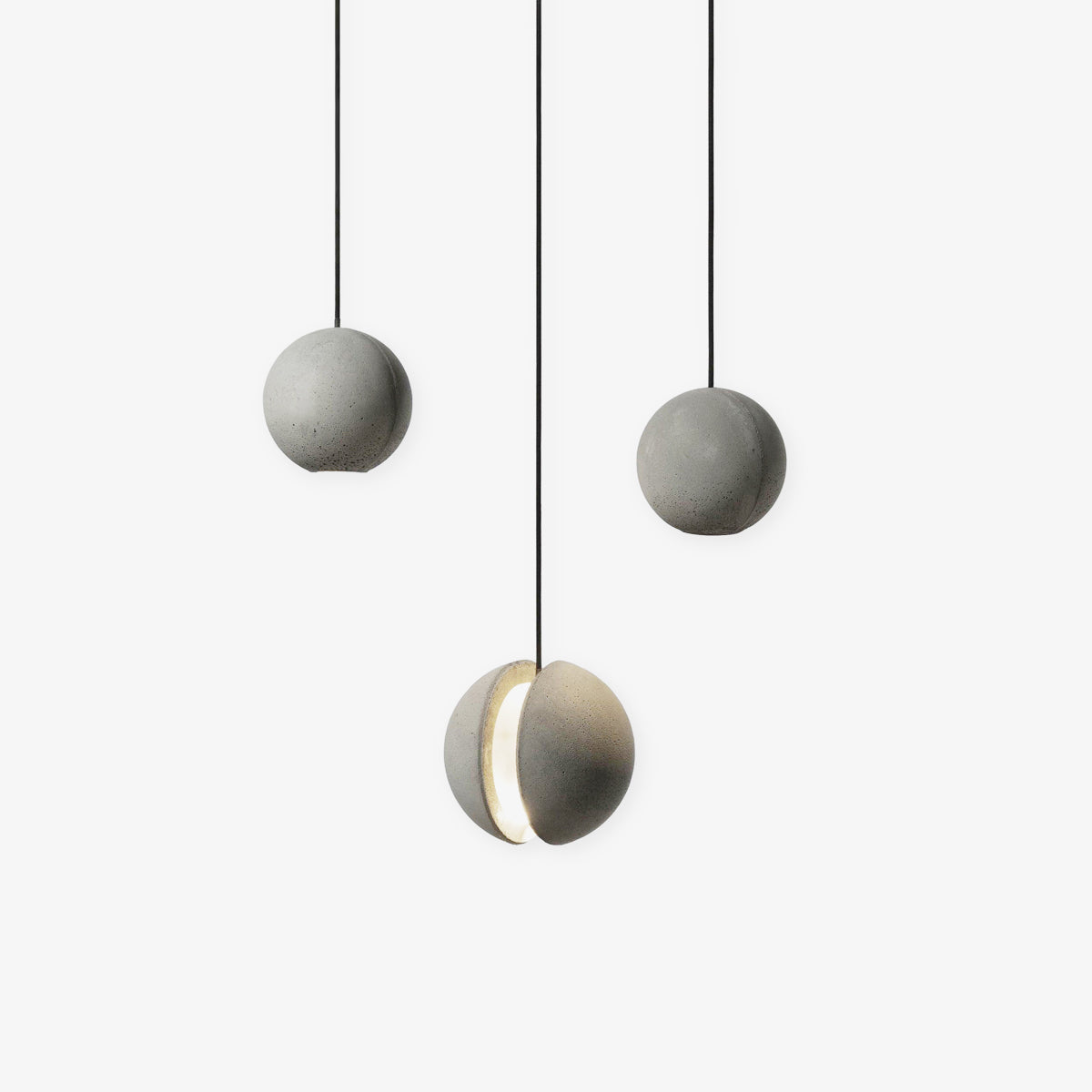 Lámpara colgante de hormigón minimalista Moon – Luz de techo moderna